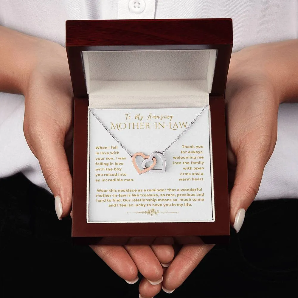 Mother In Law Necklace Gift for Mother In Law Wedding Day Birthday Mother's Day Christmas Mother In Law From Bride Daughter In Law