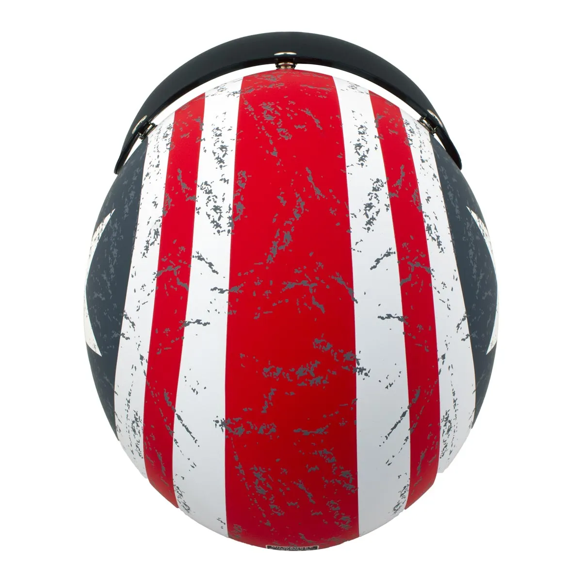MPH9701DOT 'Maverick' 3/4 Open Face Stars and Stripes Motorcycle Helmet for Men and Women Biker
