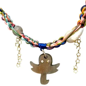 NEON TROPICAL STAR GLOW OCTOPUS ROCKSTAR NECKLACE
