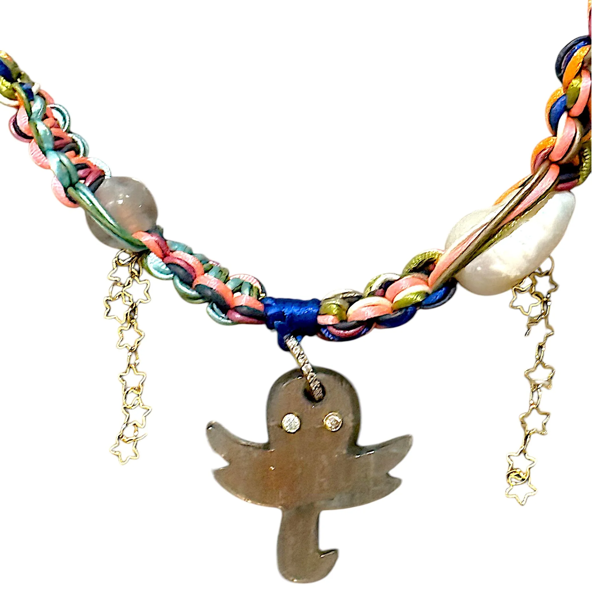 NEON TROPICAL STAR GLOW OCTOPUS ROCKSTAR NECKLACE