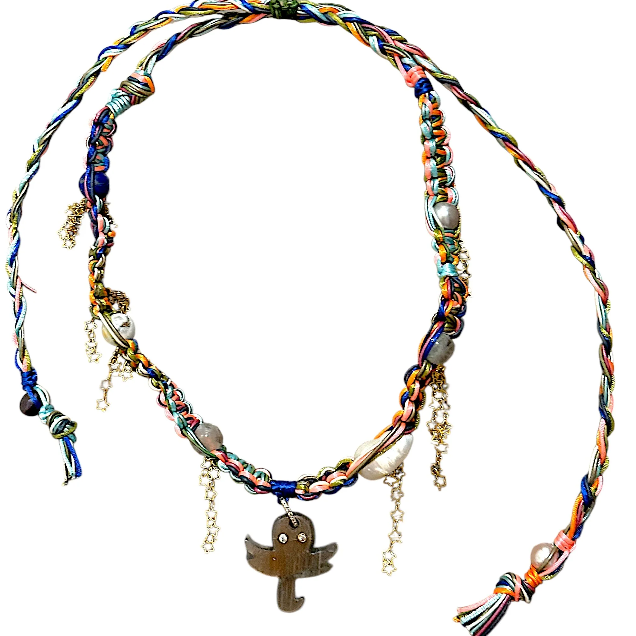 NEON TROPICAL STAR GLOW OCTOPUS ROCKSTAR NECKLACE