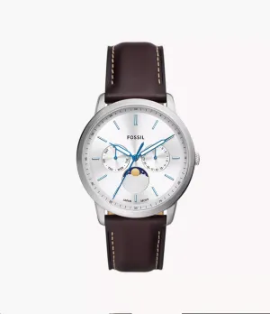 Neutra Moonphase Multifunction Brown Leather Watch FS5905