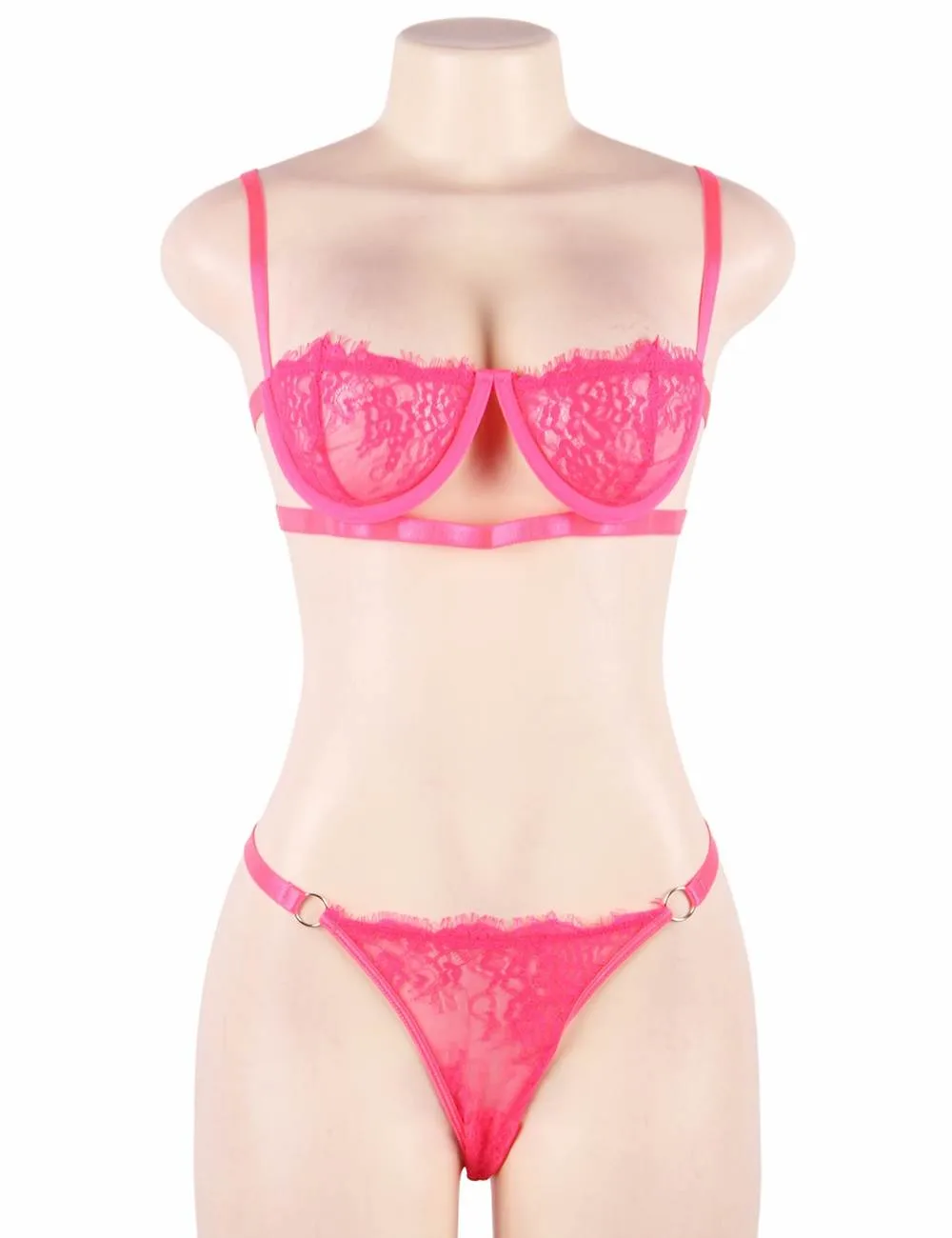 New High Quality Beautiful Lingerie Lace Bra Set Egypt With Steel ring