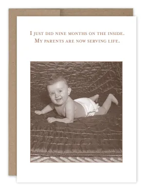 Nine Months Baby Card