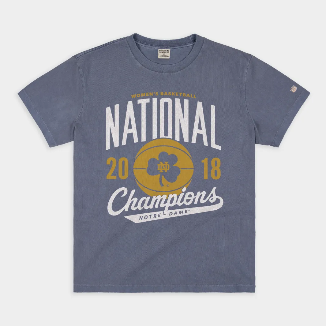 Notre Dame Women's Basketball 2018 Vintage Heavyweight Tee