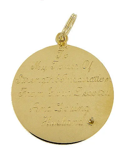 November 29 Birthday Medallion Charm in 14 Karat Gold