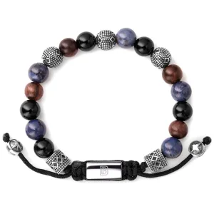 Onyx, Dumortierite, Wood, and Silver Tropez