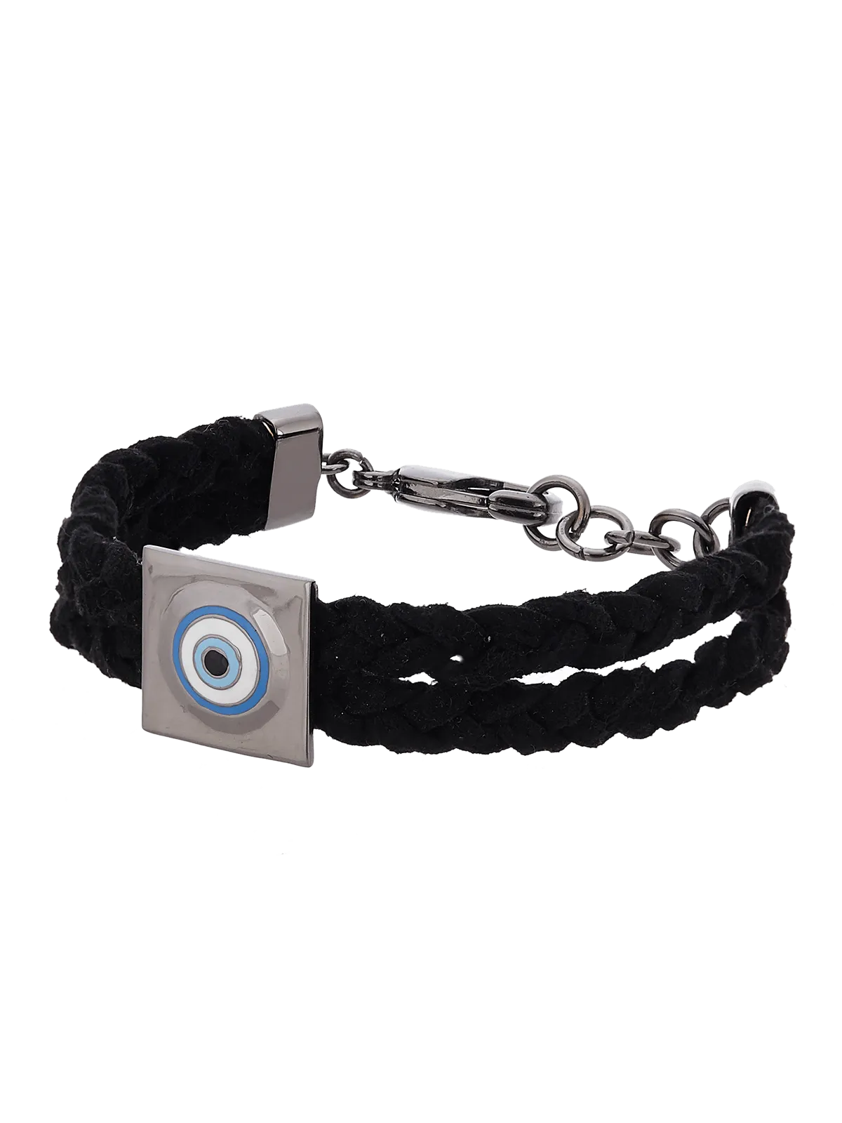 Outhouse   -   Eye Promise Protego Suede Bracelet In Gunmetal