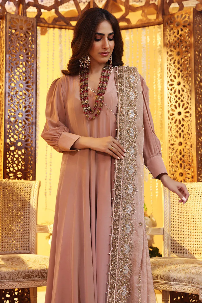 Pakistani Wedding Dress in Angrakha and Sharara Style