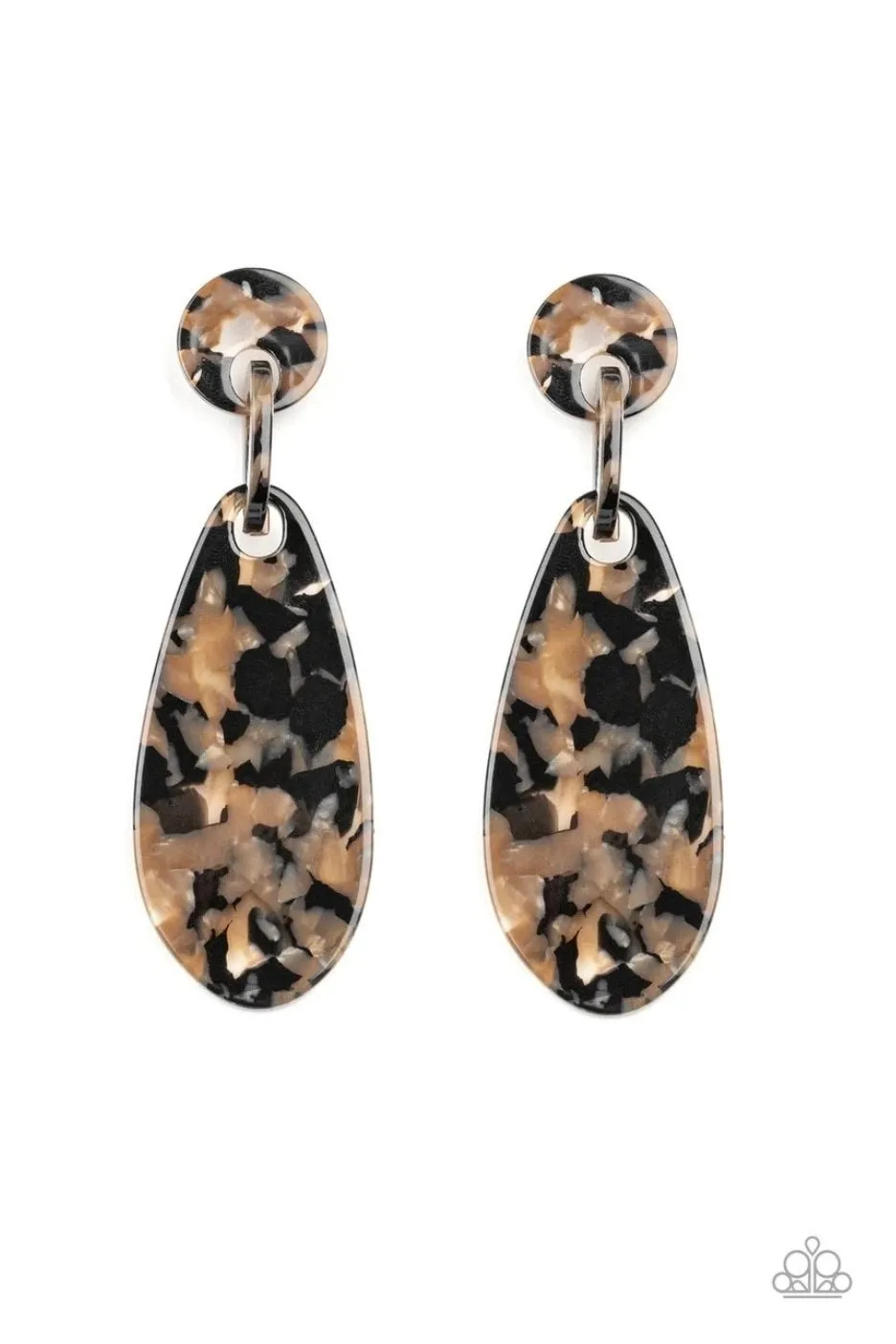 Paparazzi - A HAUTE Commodity - Black Earring