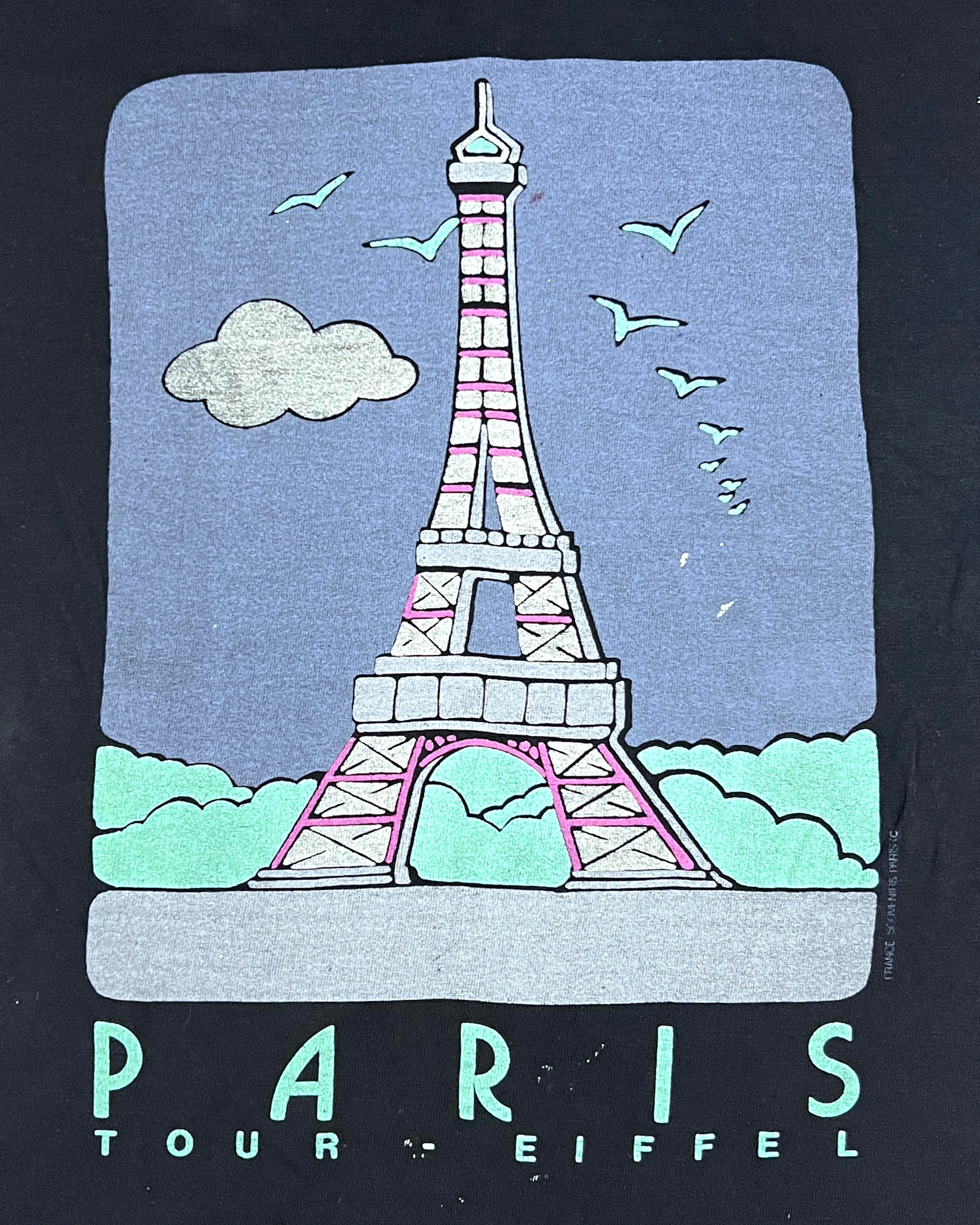 Paris Eiffel Tower Souvenir T-Shirt