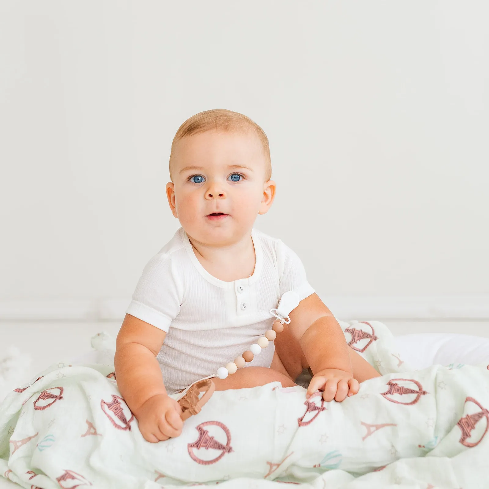 Paris Organic Cotton Receiving Blanket