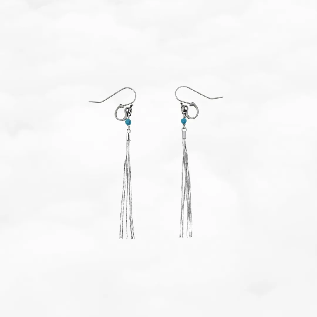 Phoenix Tassel Earrings in Sterling Silver