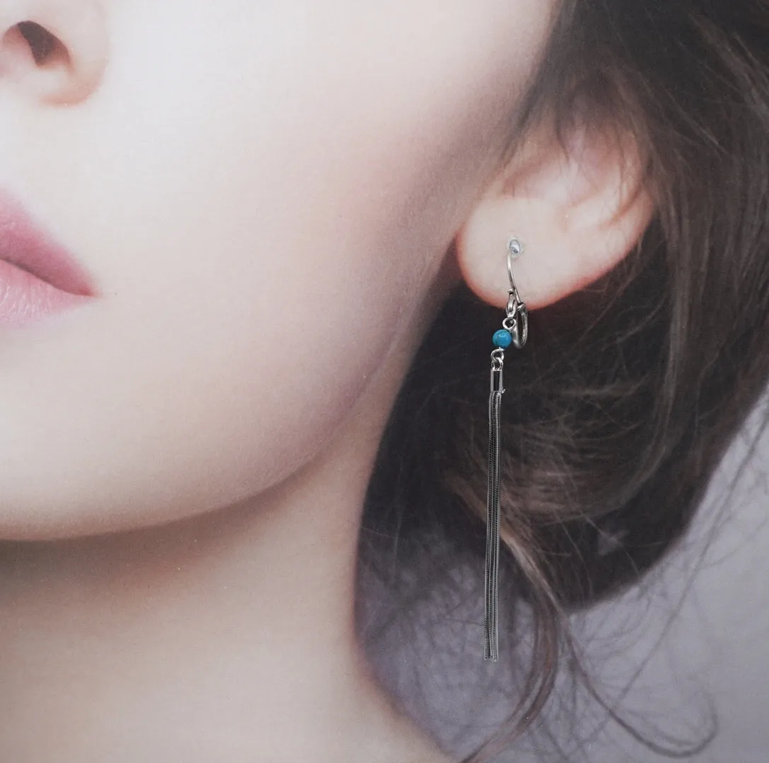 Phoenix Tassel Earrings in Sterling Silver