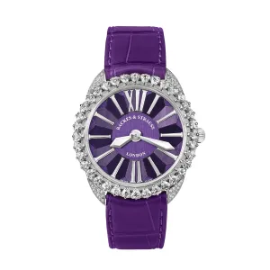 Piccadilly Renaissance Diamond Heart 40 Luxury Diamond Watch for Women - 40 mm Rose Gold - Backes & Strauss