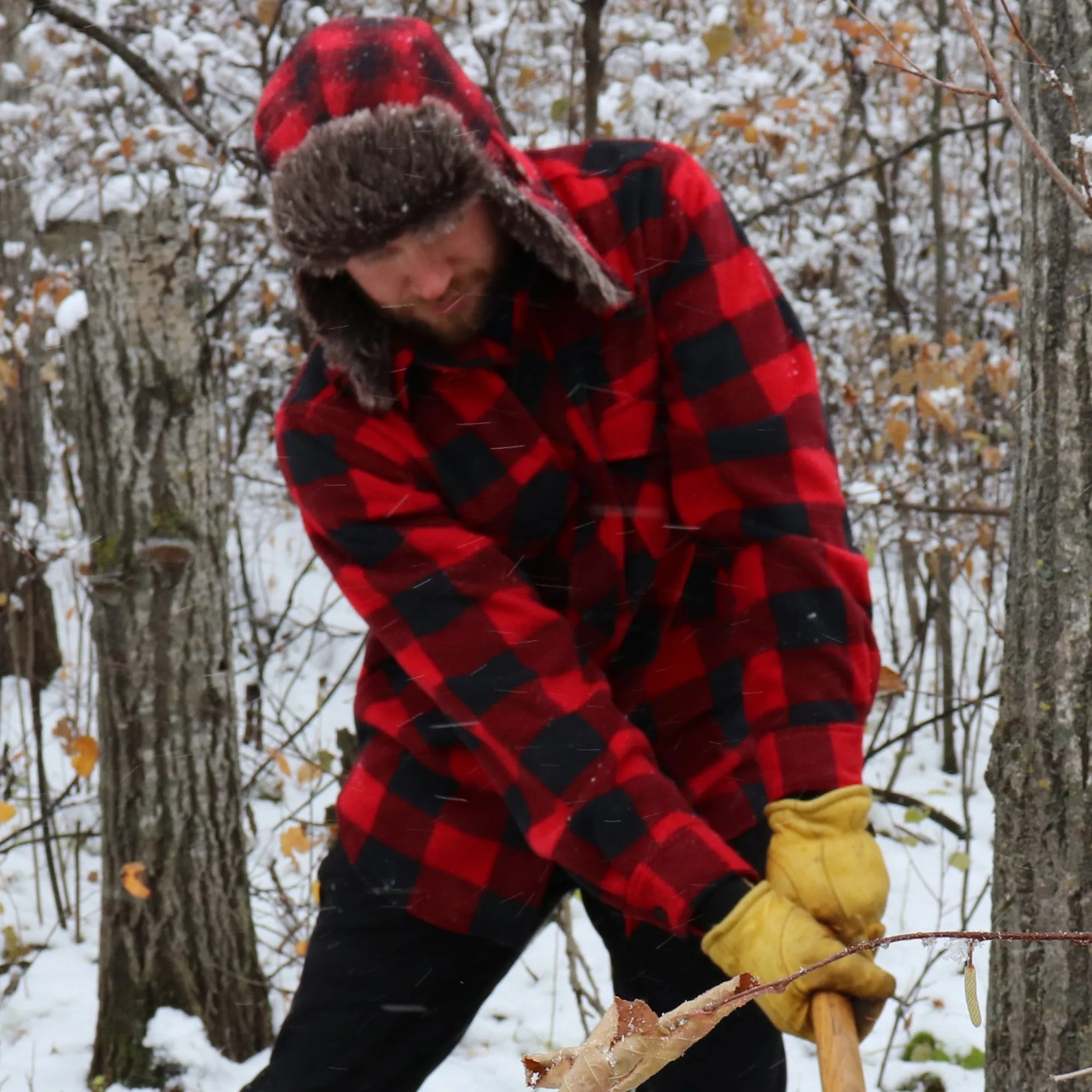 Plaid Aviator Hat by Tough Duck - Style i15616