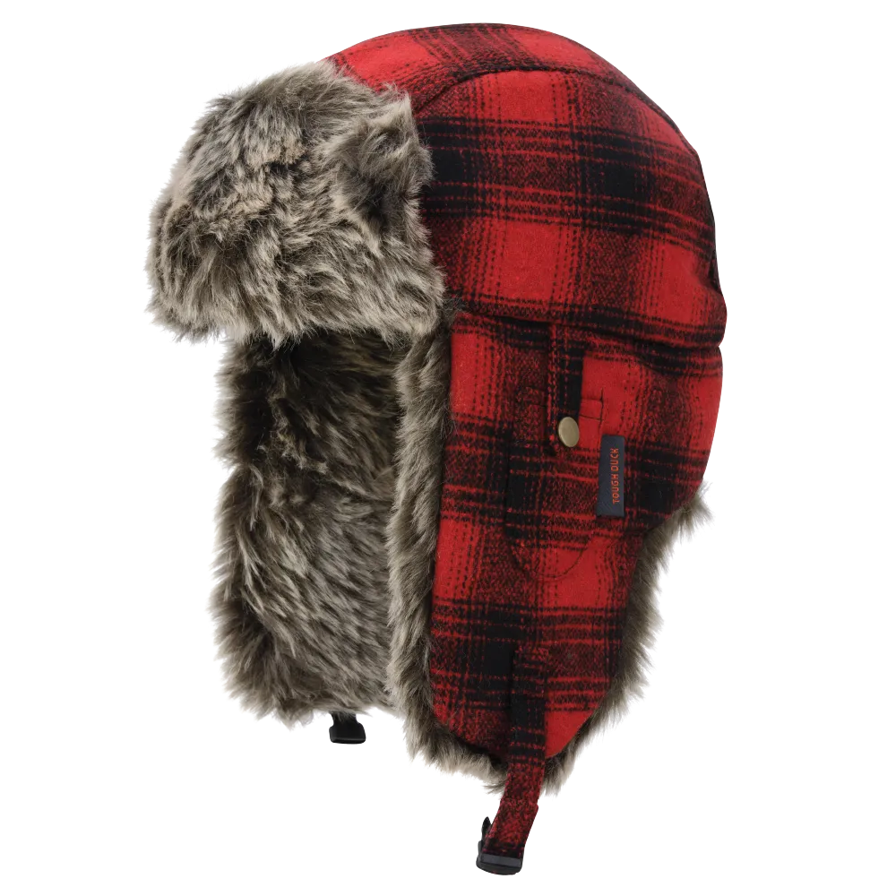Plaid Aviator Hat by Tough Duck - Style i15616