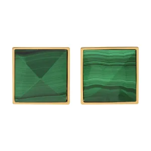 Pyramid Studs - Malachite Grande