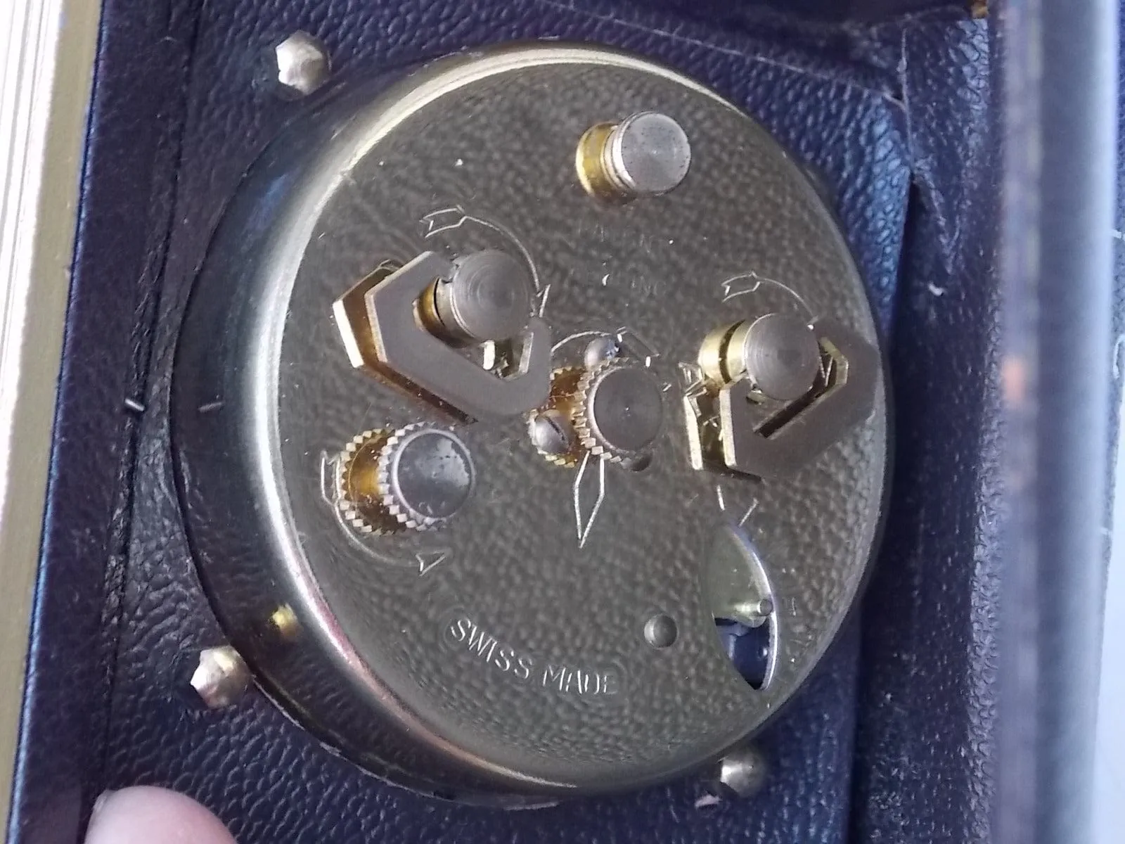"The Four Zone" Book Style Travel Clock by Remembrance, Swiss Made