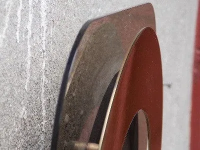 Raymor Lucite & Brass Wall Clock Chronoquartz