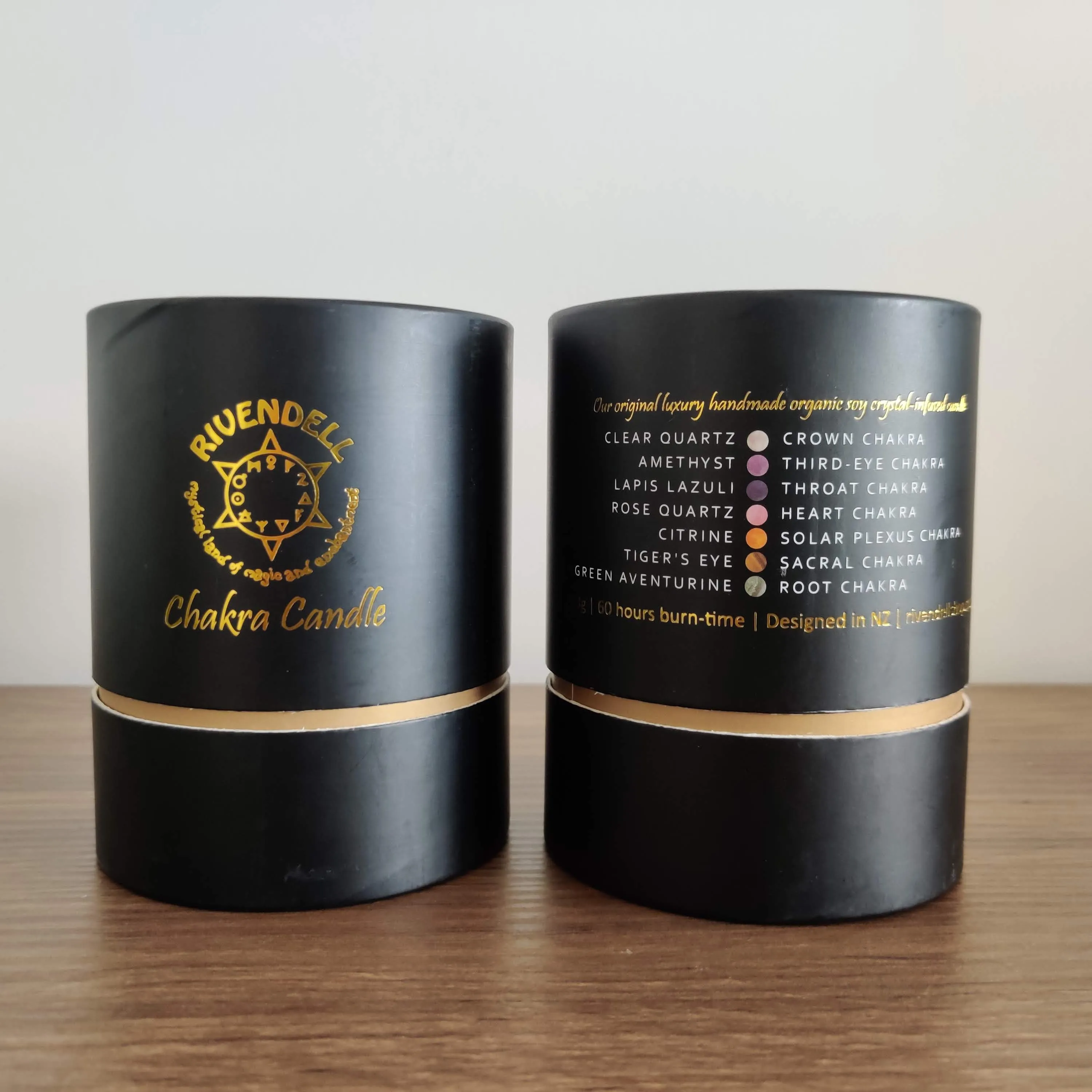 Rivendell's Chakra Candle: Sandalwood and Musk