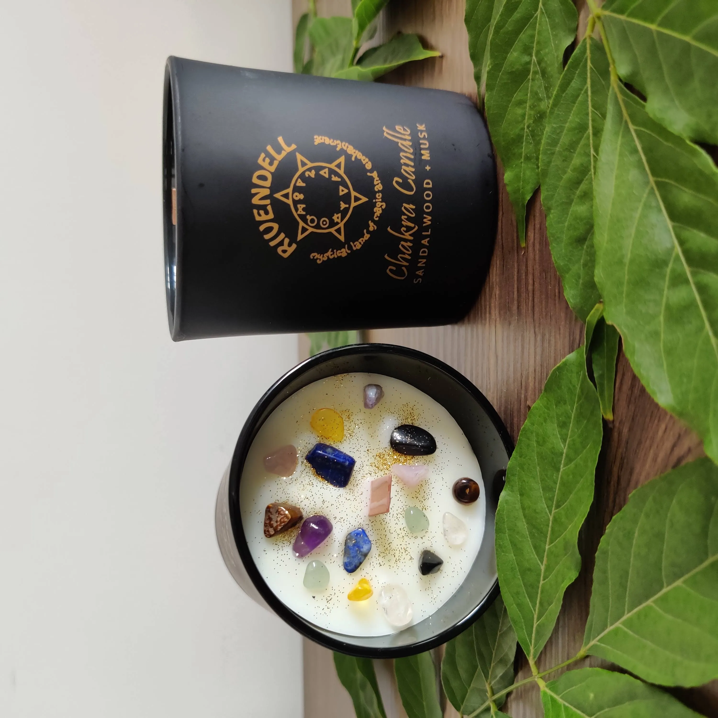 Rivendell's Chakra Candle: Sandalwood and Musk