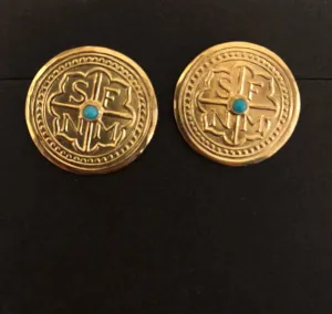 Santa Fe Button Earrings