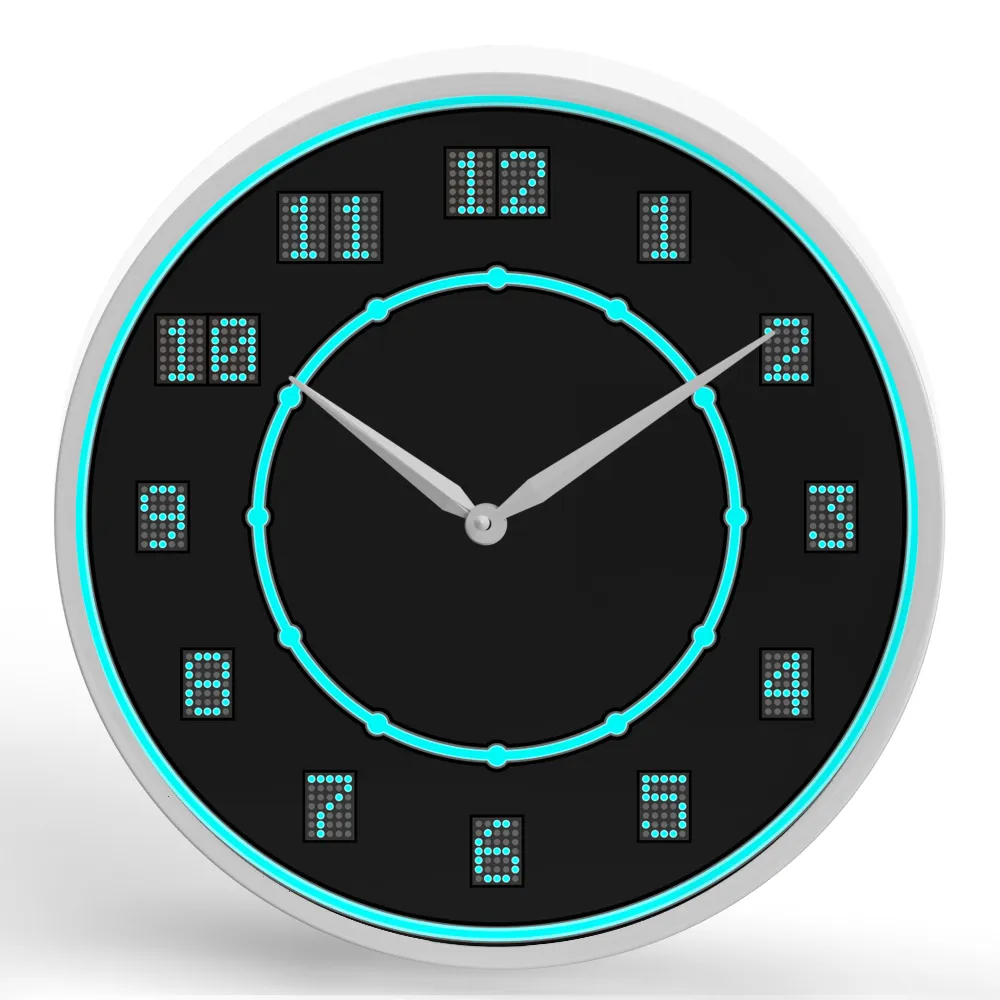 Scoreboard <br>Round Framed Wall Clock 11.75"