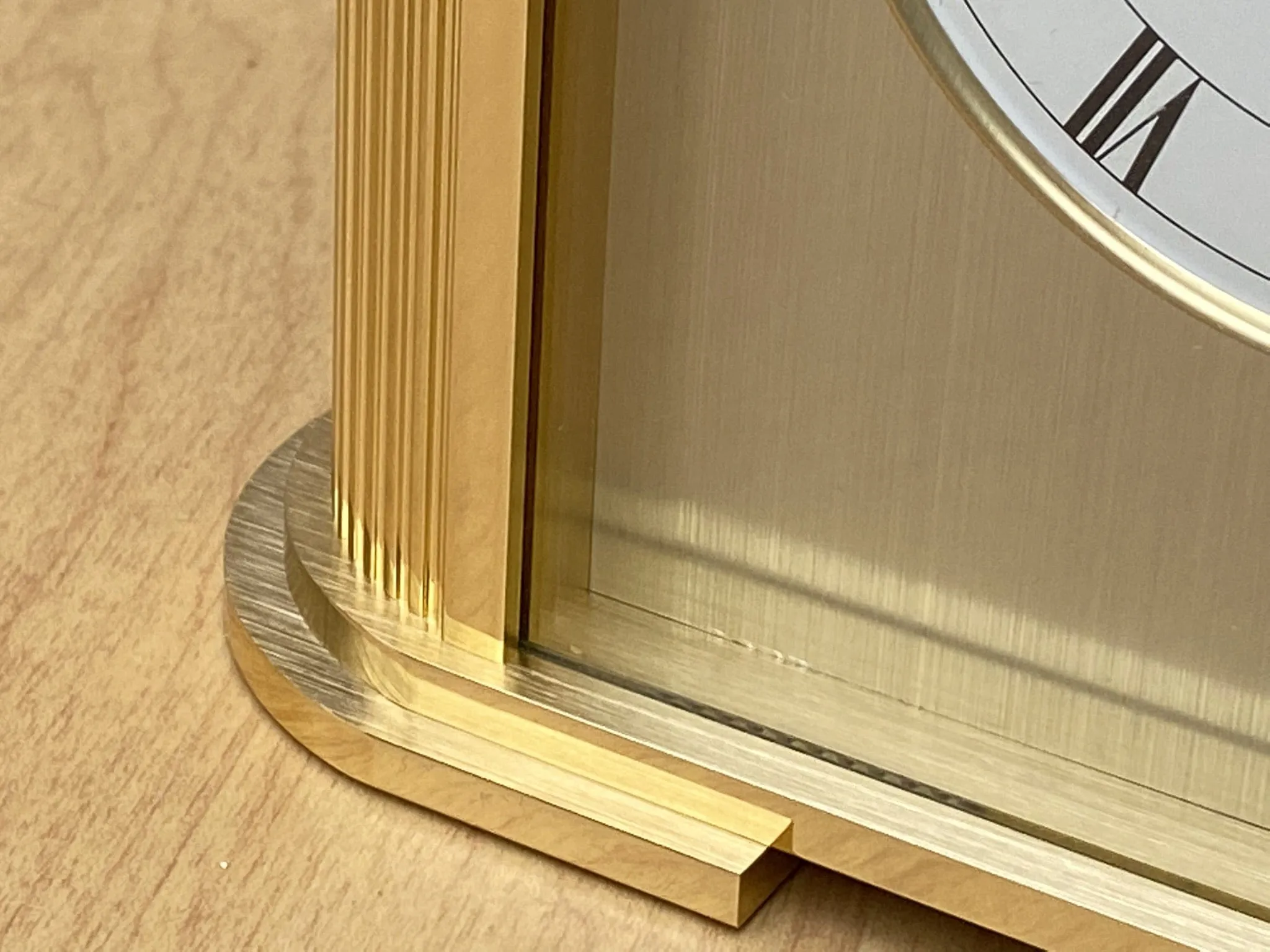 Seiko Brass Rectangular World Desk Table Clock