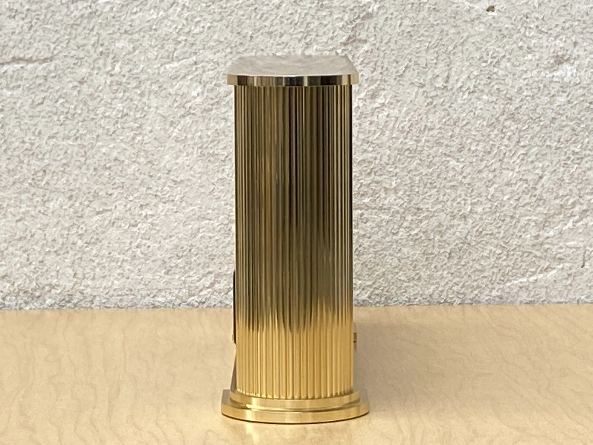 Seiko Brass Rectangular World Desk Table Clock
