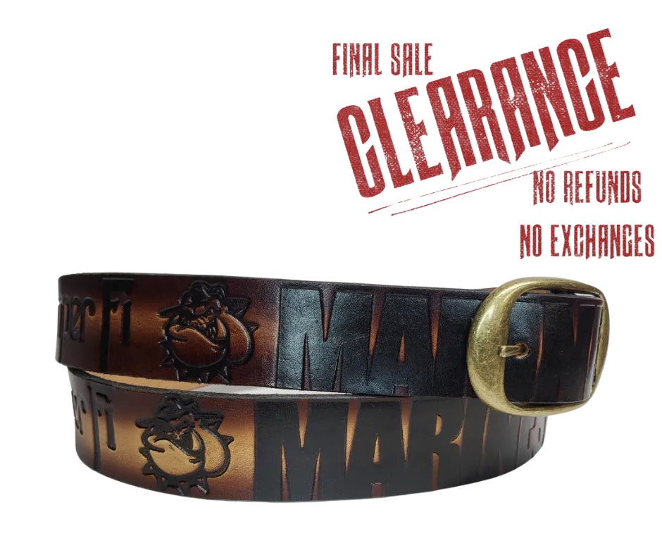 Semper Fi Marines Leather Belt