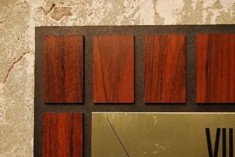 Seth Thomas Faux Wood Block Pattern Wall Clock