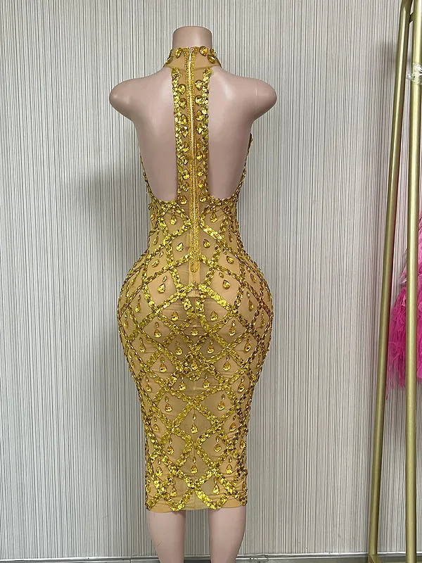 Sexy Rhinestones Dress
