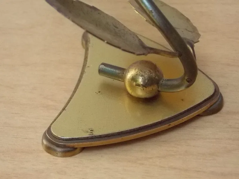 Sheffield Blue Enameled Flower Wind Up Alarm Clock