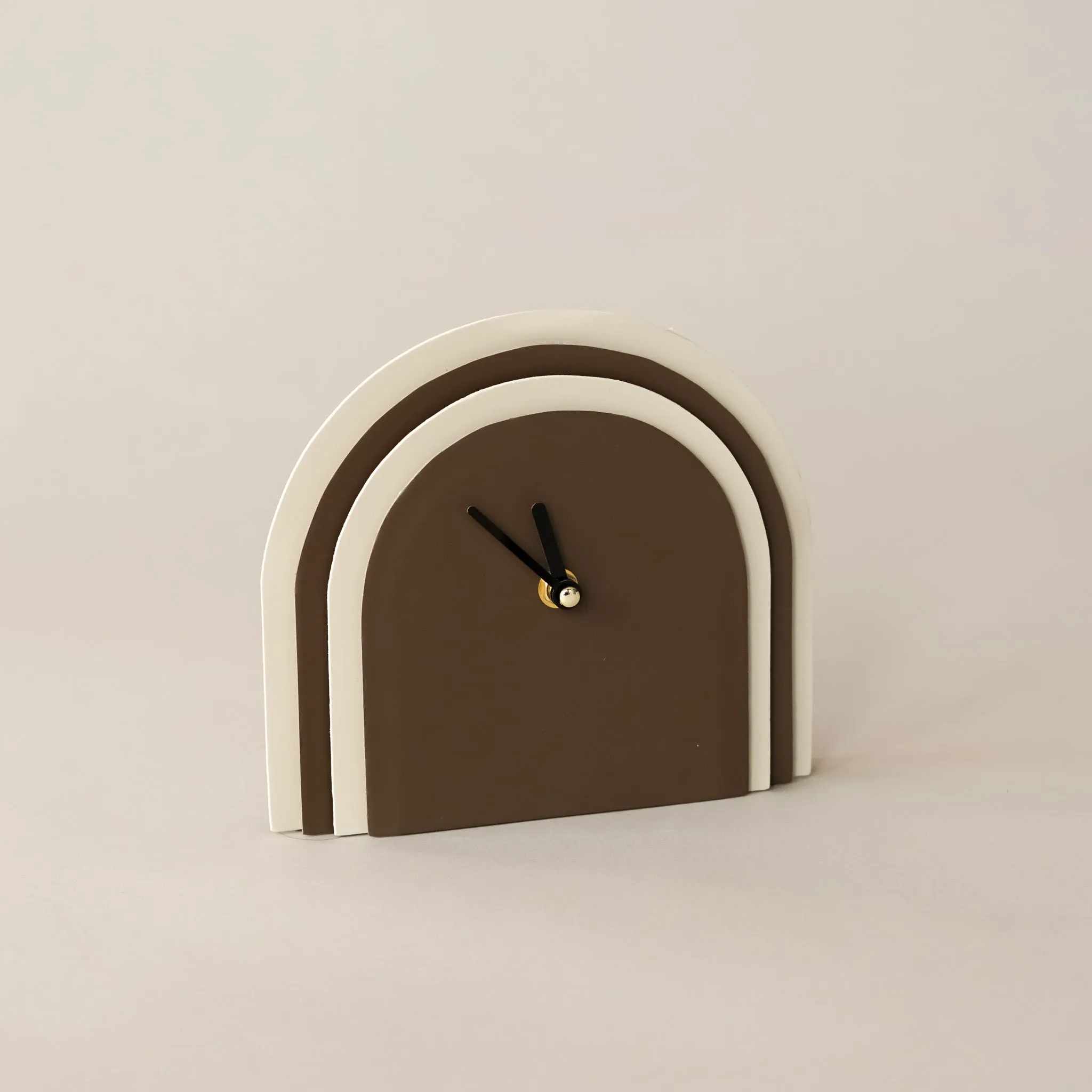 Sienna Vintage Leather Clock