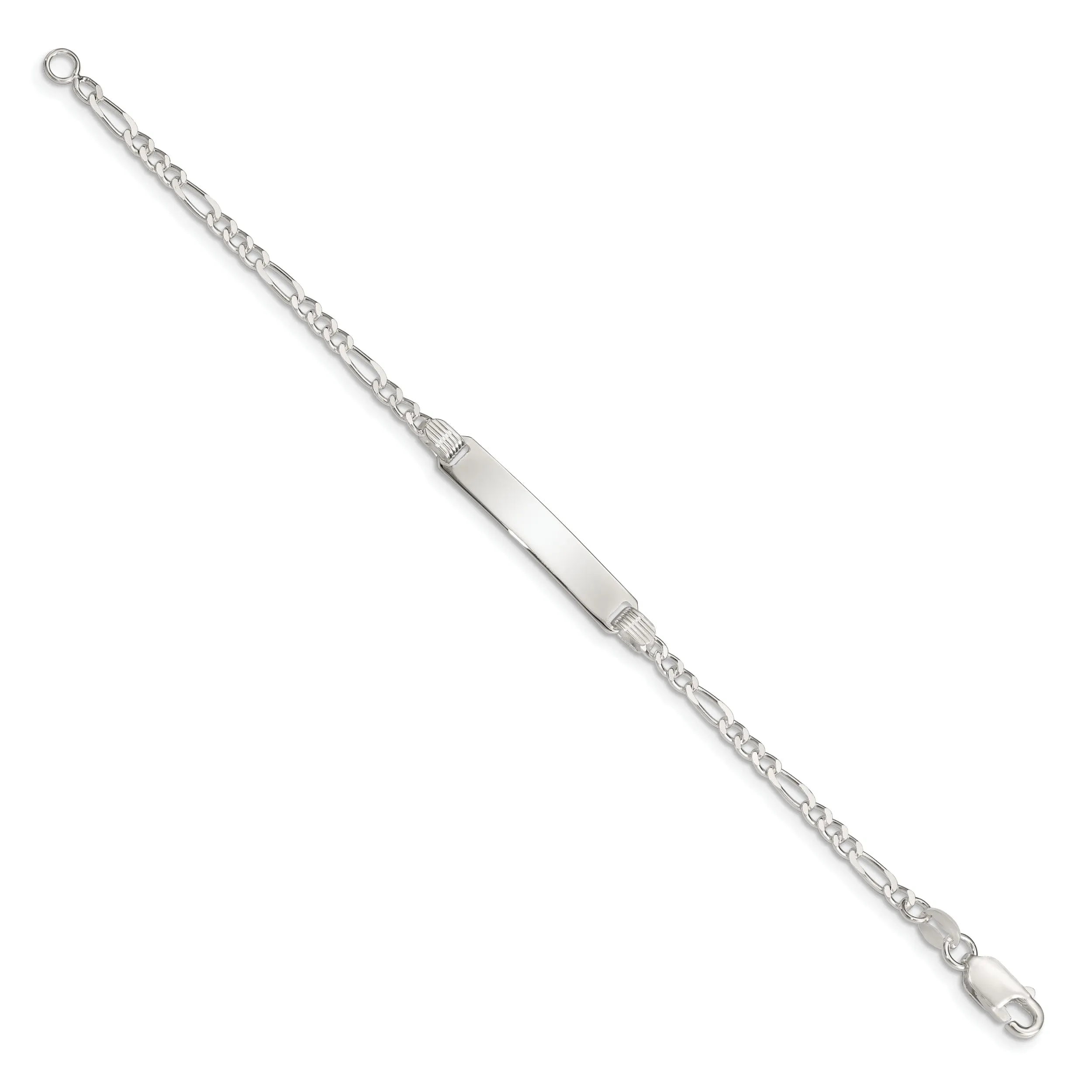 Silver Engravable Children's ID Bracelet