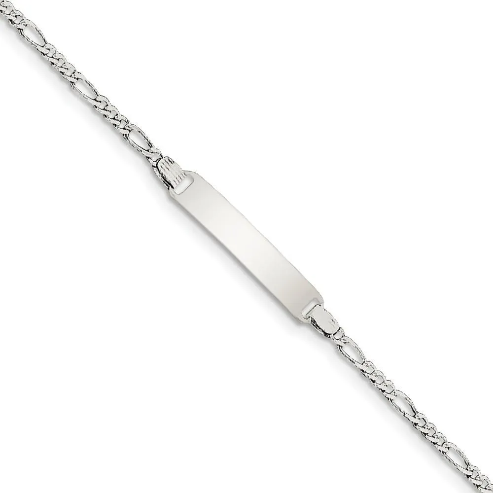 Silver Engravable Children's ID Bracelet