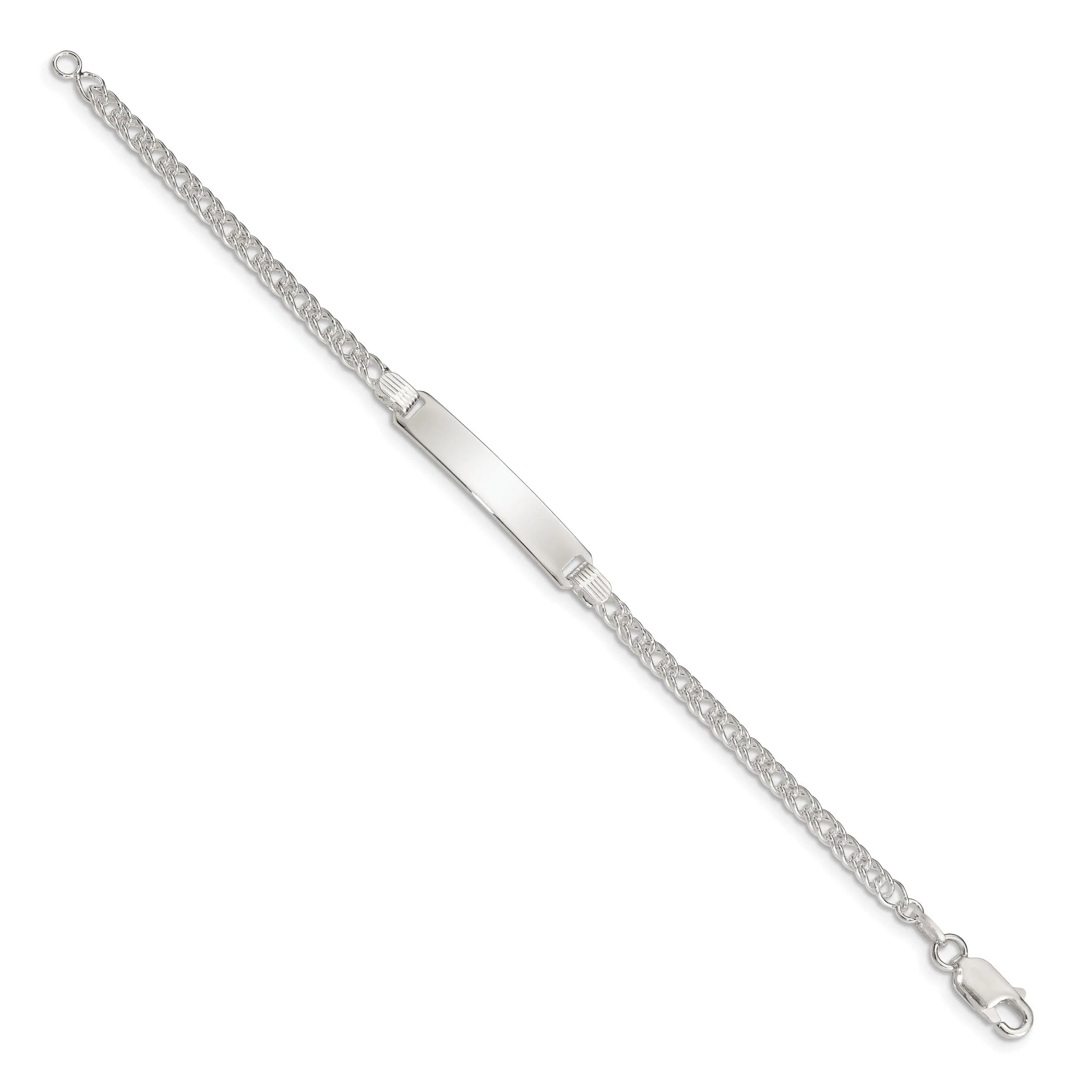 Silver Engravable Children's ID Bracelet