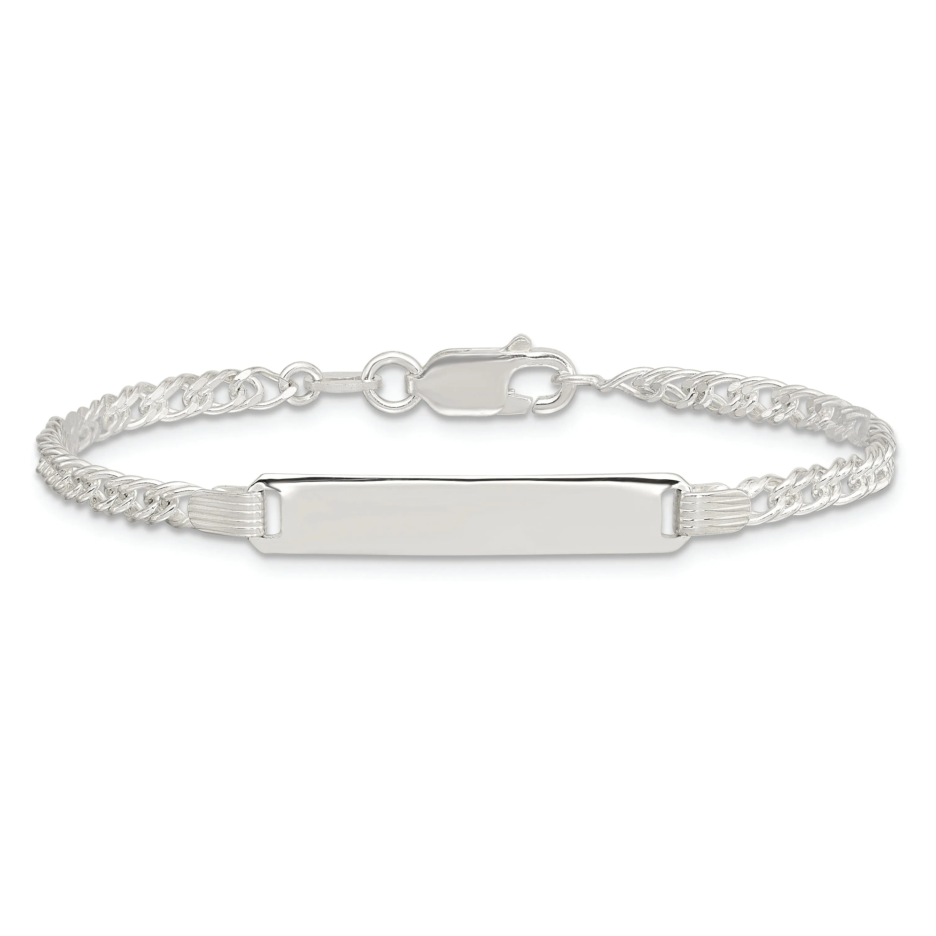 Silver Engravable Children's ID Bracelet