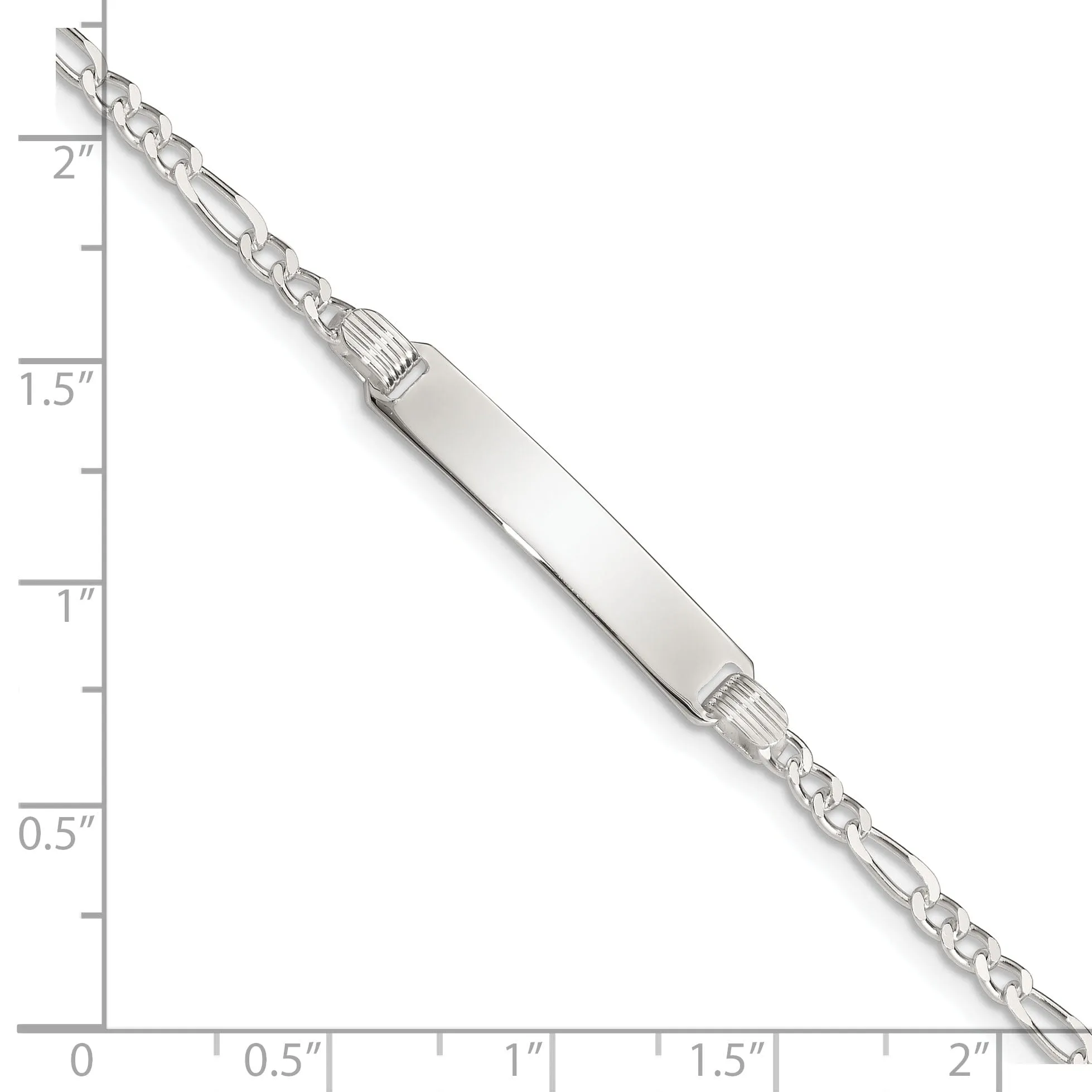Silver Engravable Children's ID Bracelet