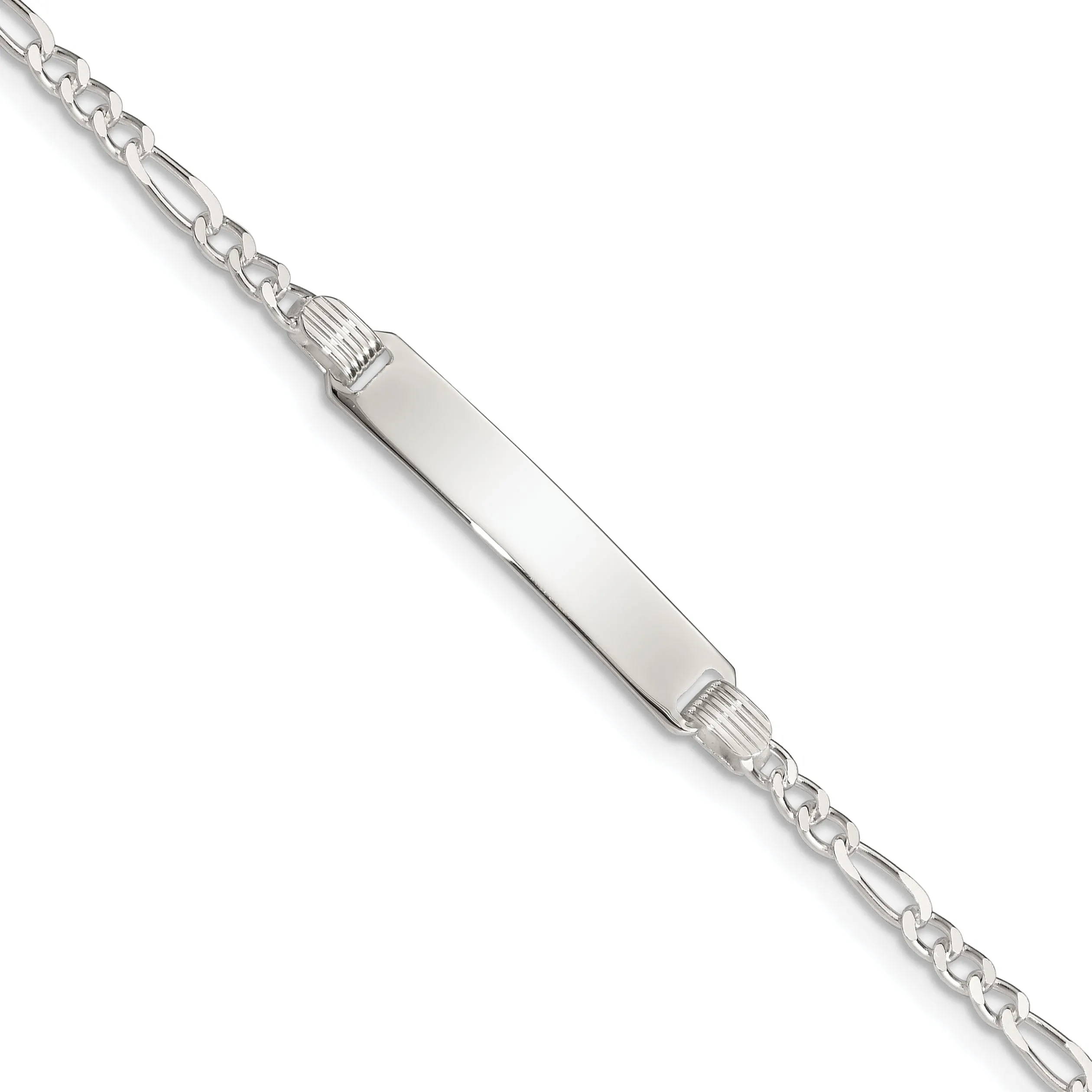 Silver Engravable Children's ID Bracelet