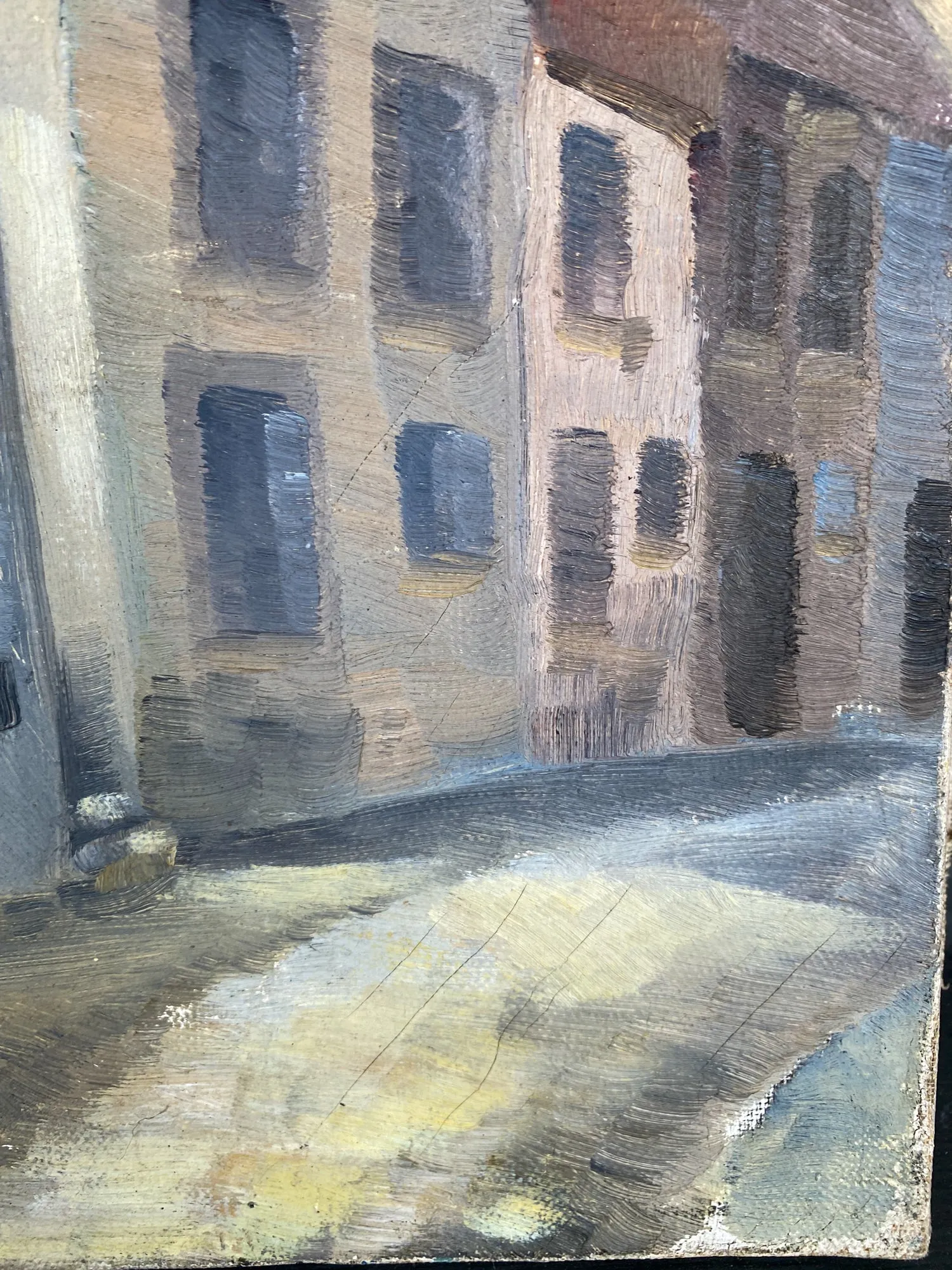 Small 1930s French Painting - Signed & Dated