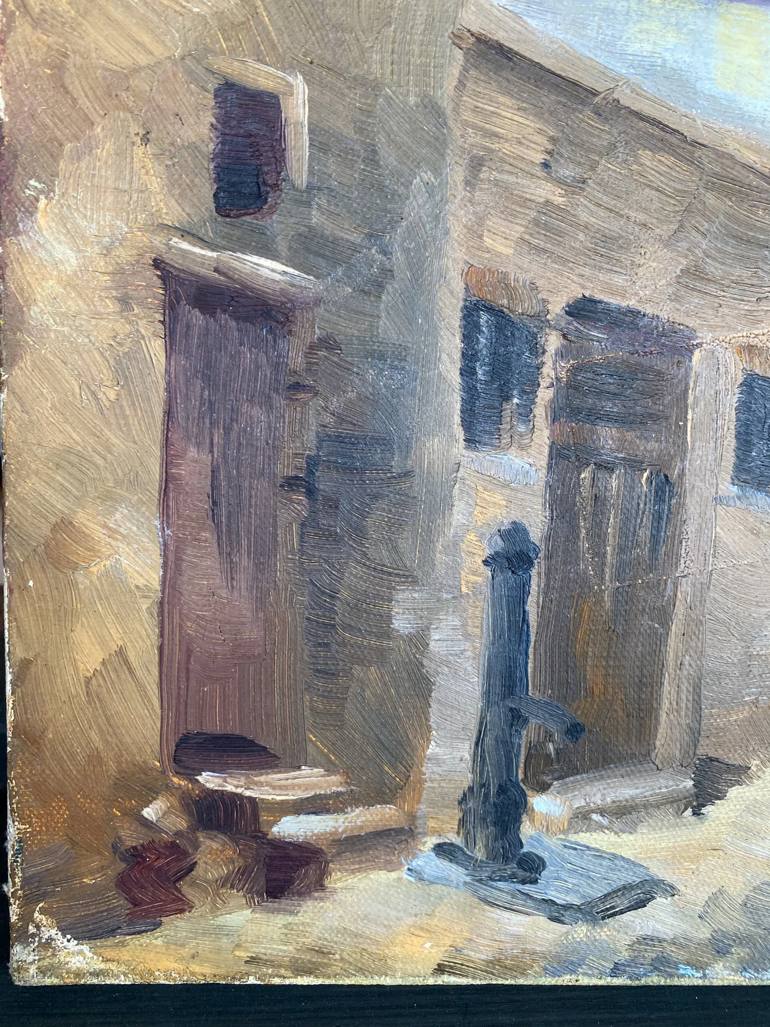 Small 1930s French Painting - Signed & Dated