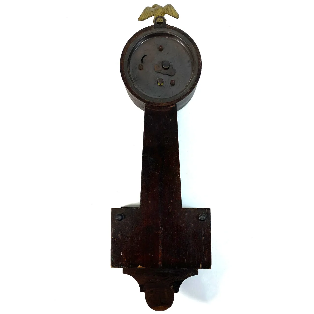 Small American New Haven Clock Co. for John J. Kingsley 12-Day Banjo Wall Clock