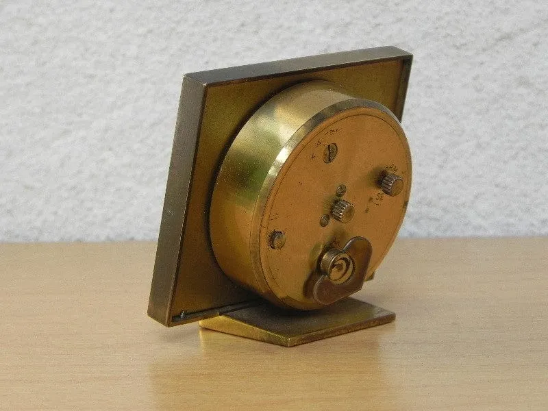 Small Square Swiza 8-day Calendar Alarm Clock with Date
