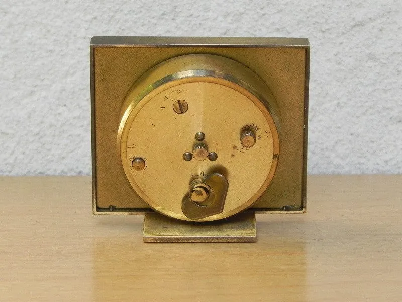 Small Square Swiza 8-day Calendar Alarm Clock with Date