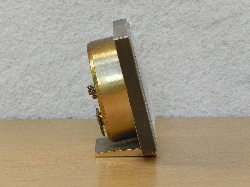 Small Square Swiza 8-day Calendar Alarm Clock with Date