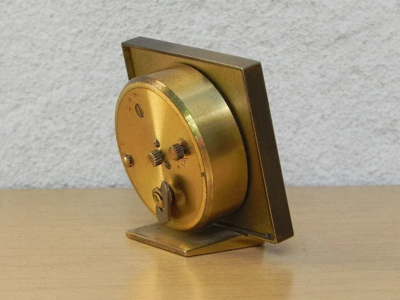 Small Square Swiza 8-day Calendar Alarm Clock with Date