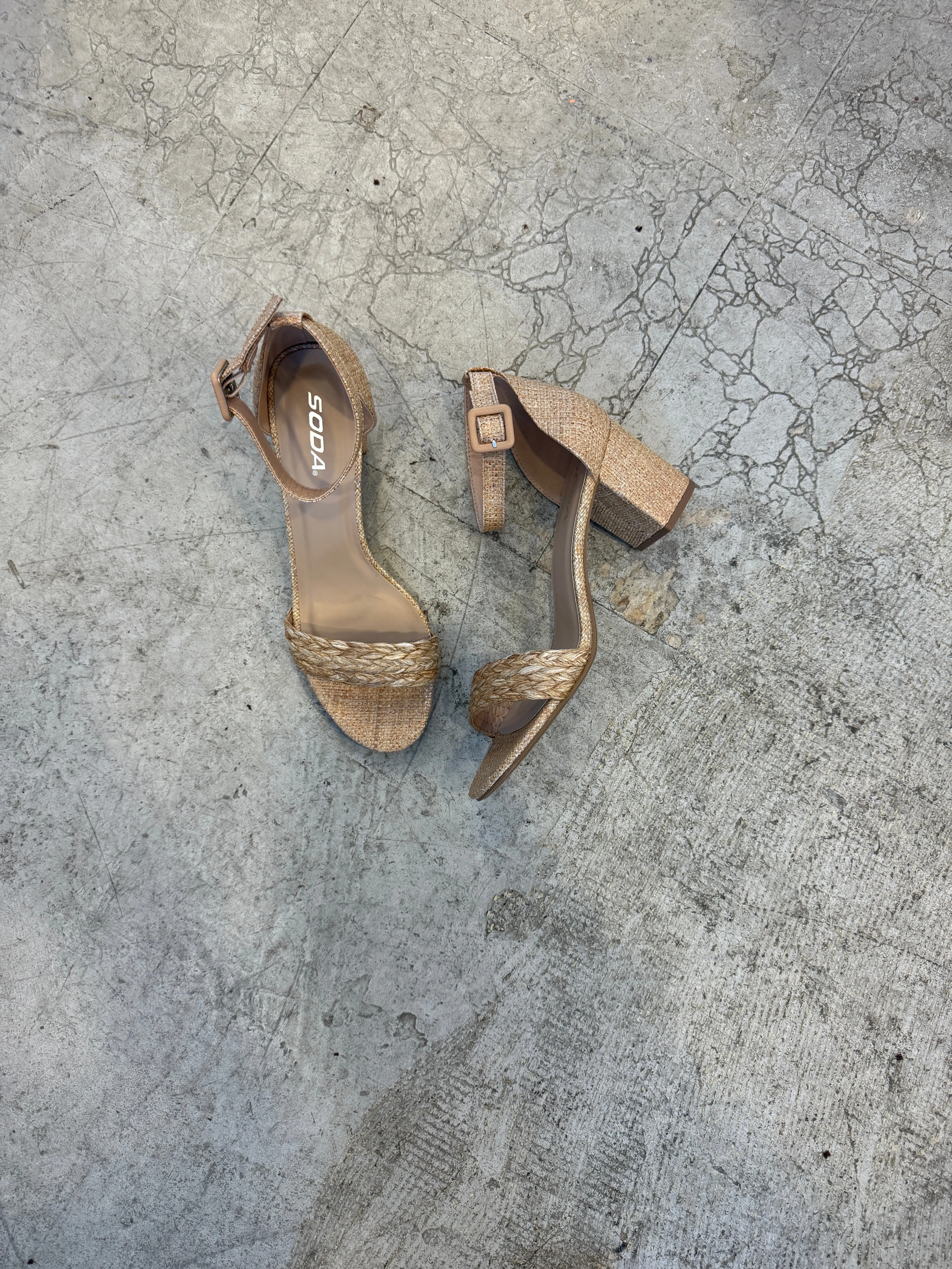 Soda Tart Raffia Sandal