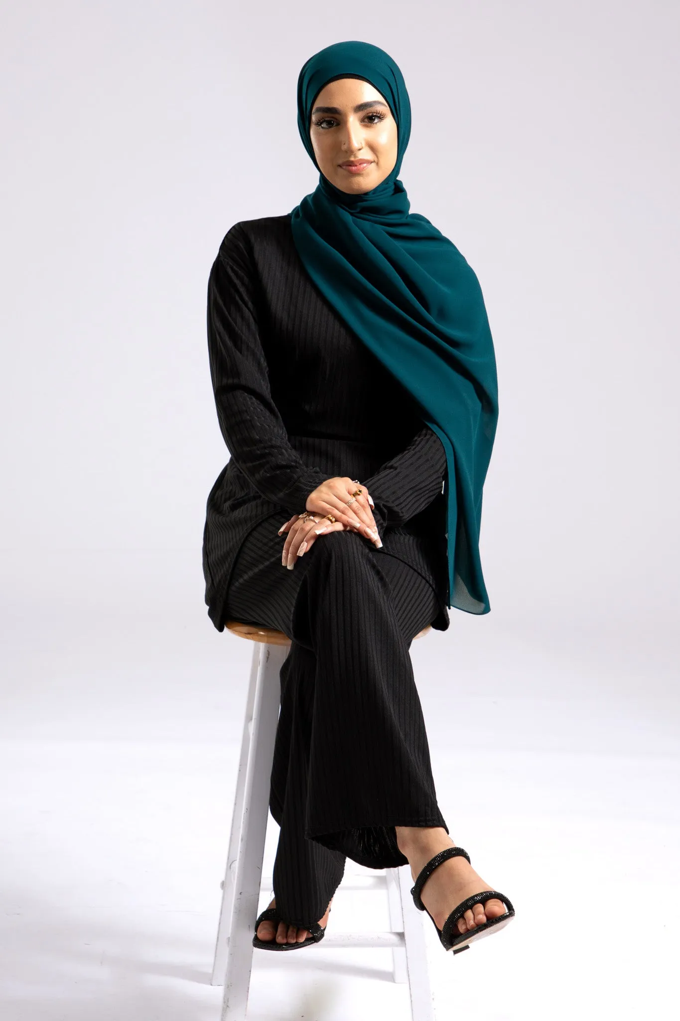 Soft Chiffon Hijab - Turquoise